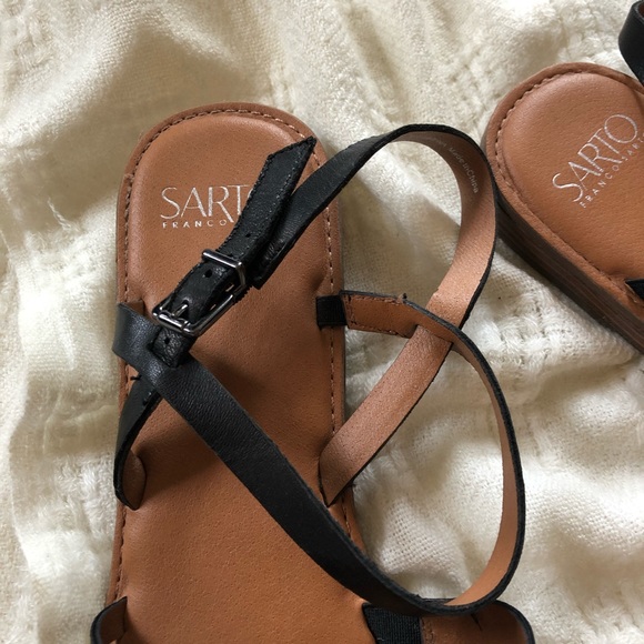 Franco Sarto Leather Sandals EUC - Picture 3 of 4